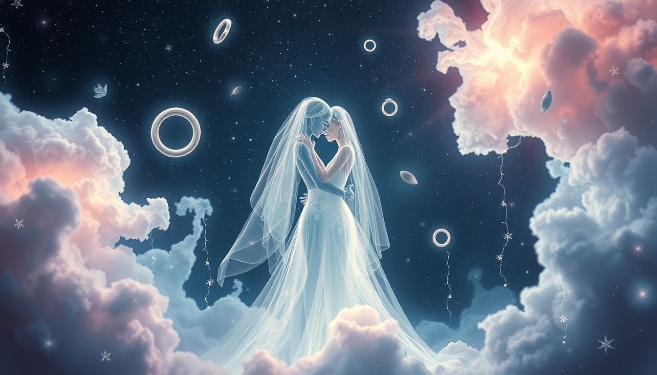 Dromen over een spookhuwelijk symboliseren vaak verborgen angsten en onzekerheden.