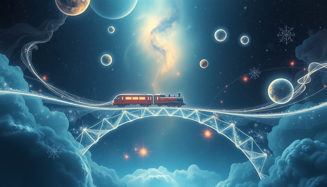 Dromen over een trein over een brug symboliseert levenskeuzes en overgangen.