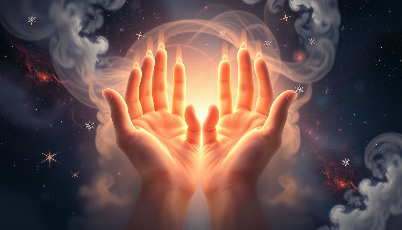 Dromen over grote handen symboliseren kracht en beschermende invloed.