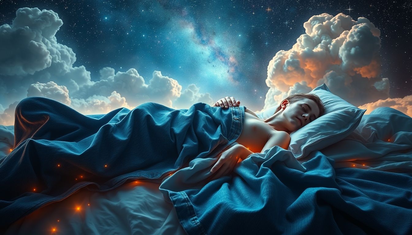 Dromen over jeans in bed symboliseren comfort en verborgen zelfexpressie.