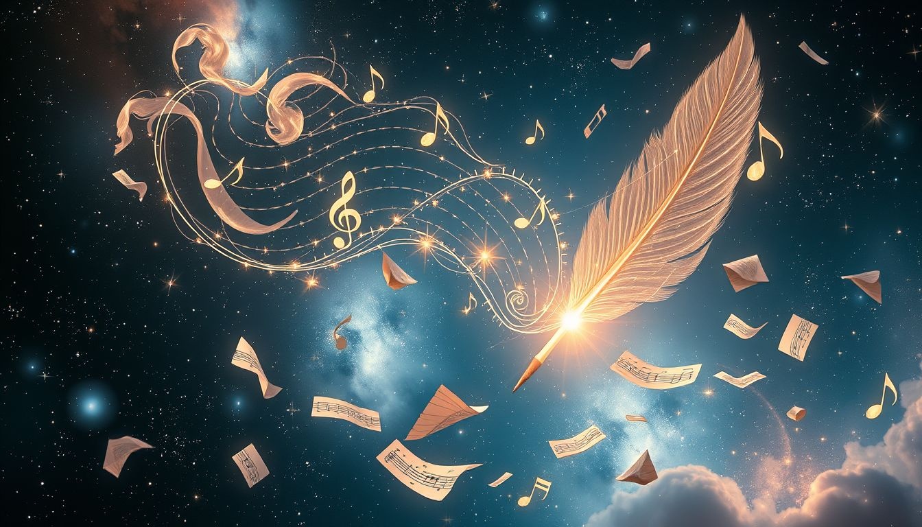 Dromen over chansonnettes symboliseren creatieve expressie en emotionele vrijheid.