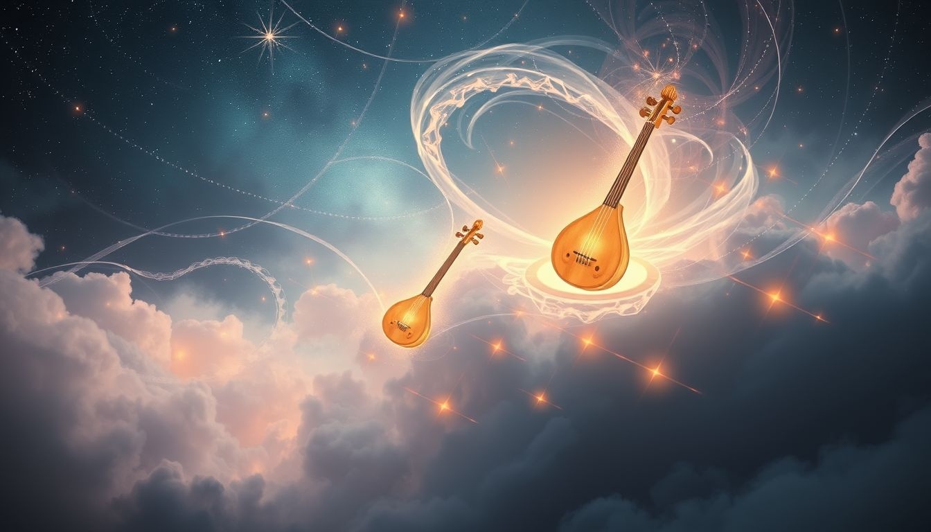 Dromen over middeleeuwse muziek symboliseert verlangen naar eenvoud en harmonie.
