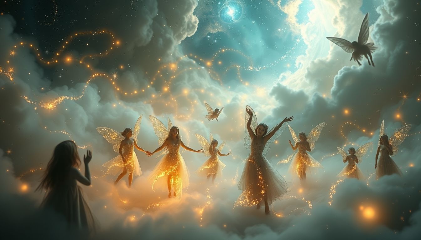 Een feeënrite in dromen symboliseert spirituele transformatie en verbinding.