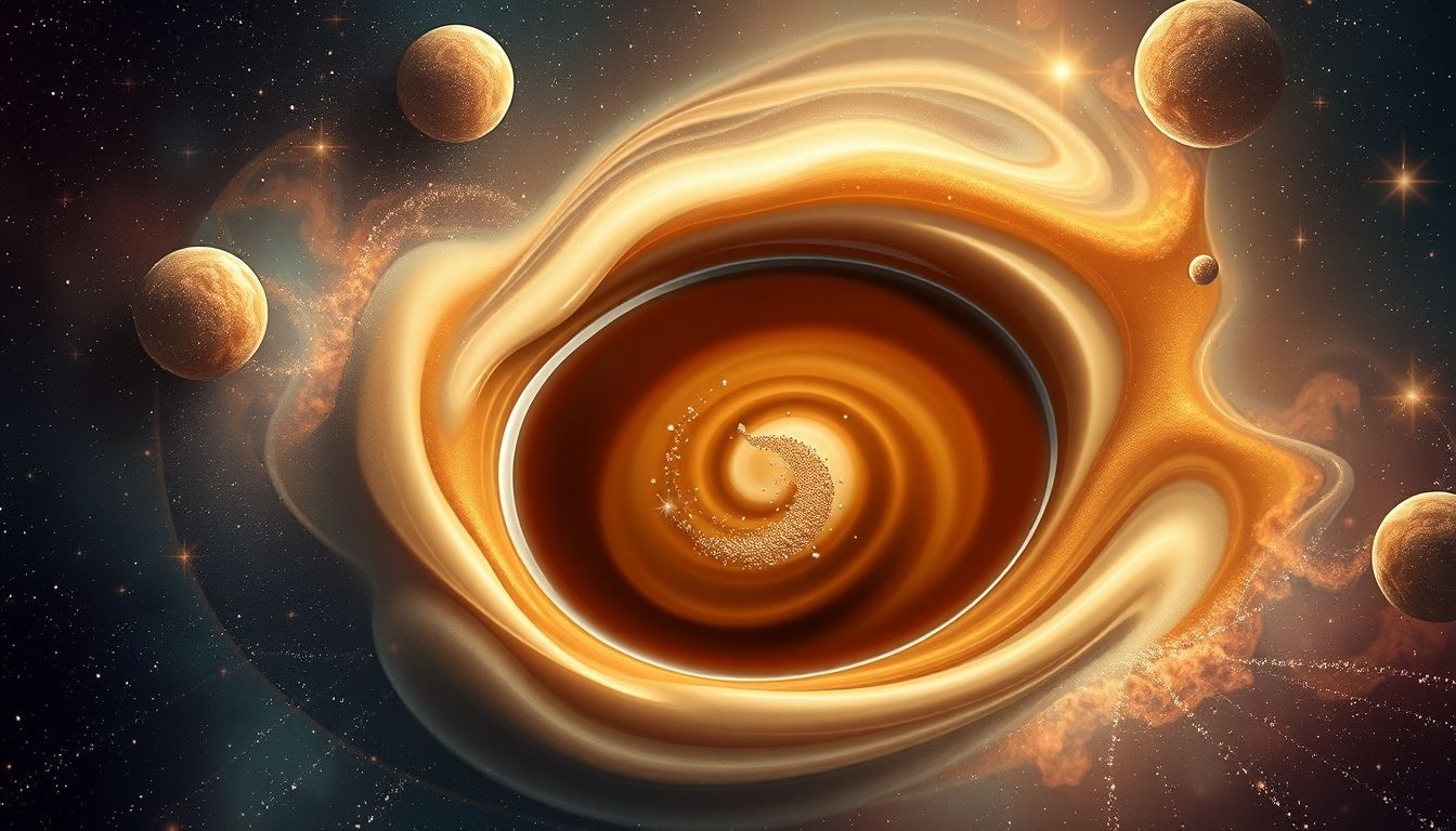 Droom over bezinksel in koffie symboliseert verborgen gevoelens of twijfels.