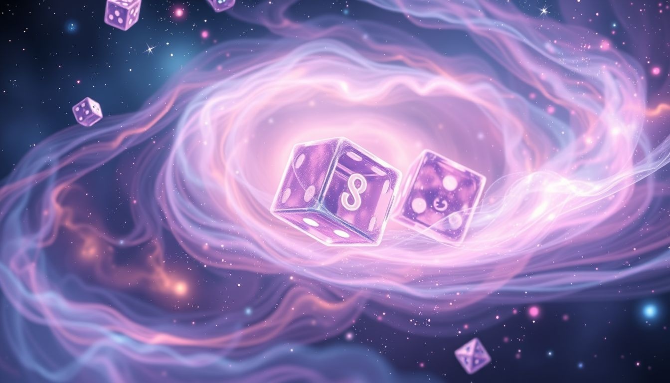 Een dobbelbeker rollen symboliseert het nemen van risico's in dromen.