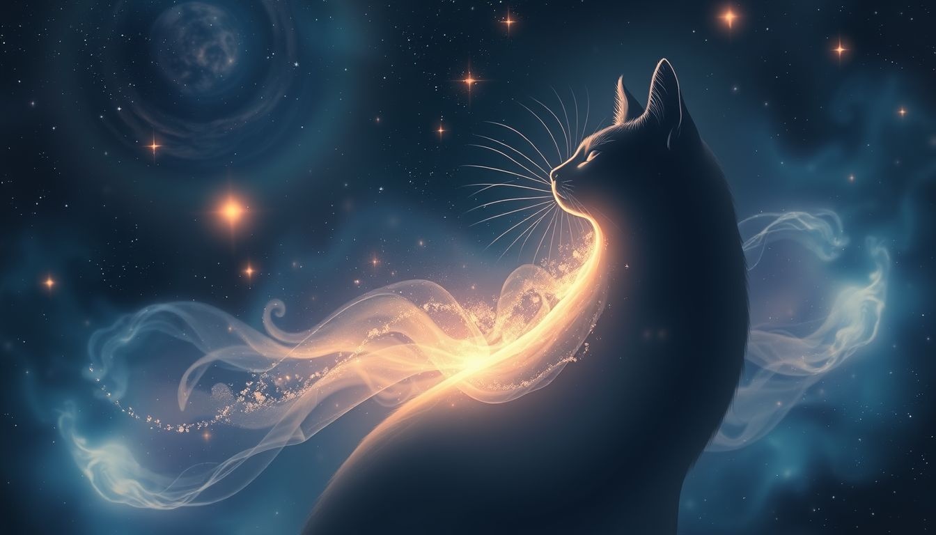 Een miauwende kat symboliseert vaak verborgen emoties en communicatie.