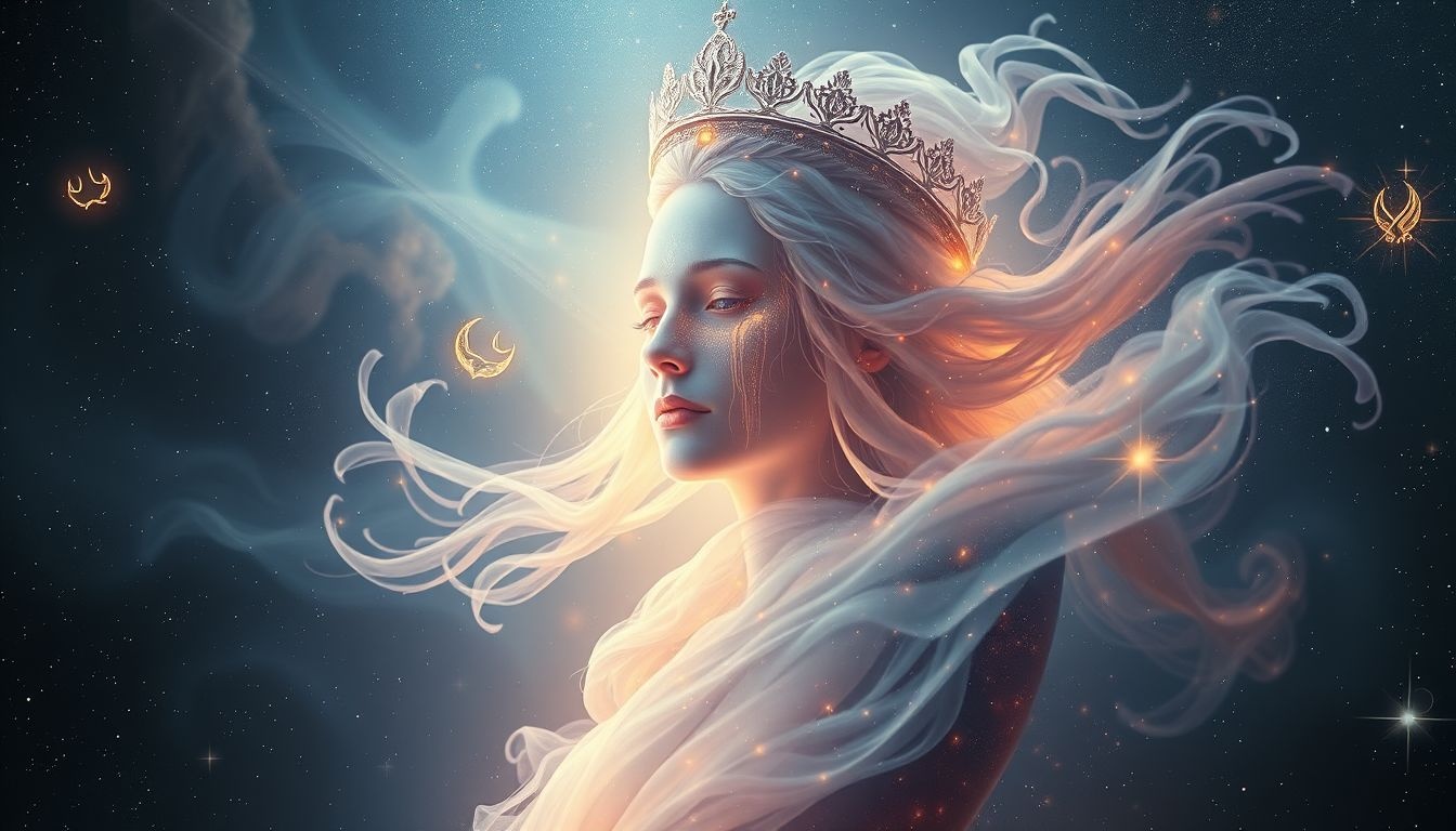 Een huilende soeverein symboliseert innerlijke kwetsbaarheid en machteloosheid.