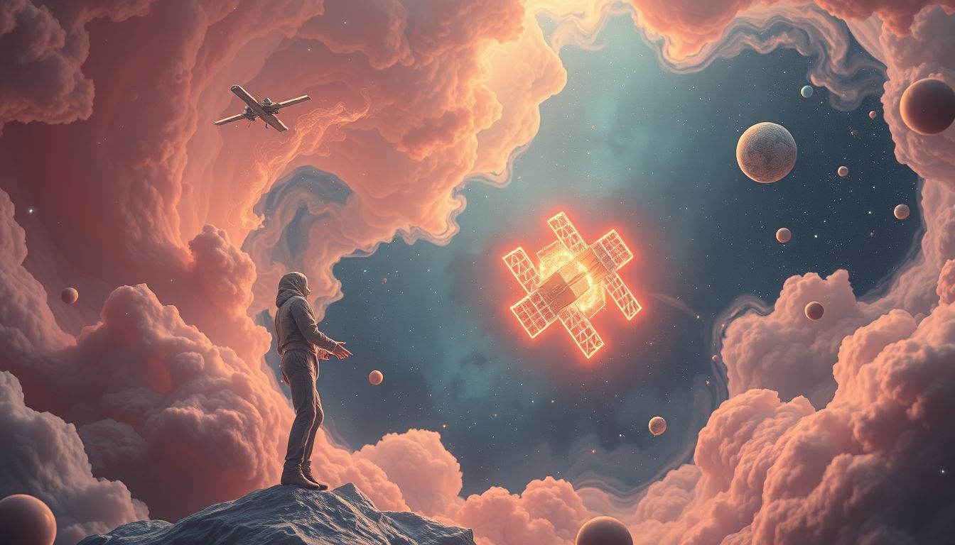 Een satelliet lanceren symboliseert nieuwe inzichten en verbondenheid.