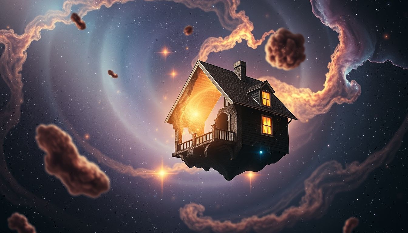 Dromen over een half huis symboliseert vaak onvolledige persoonlijke groei.