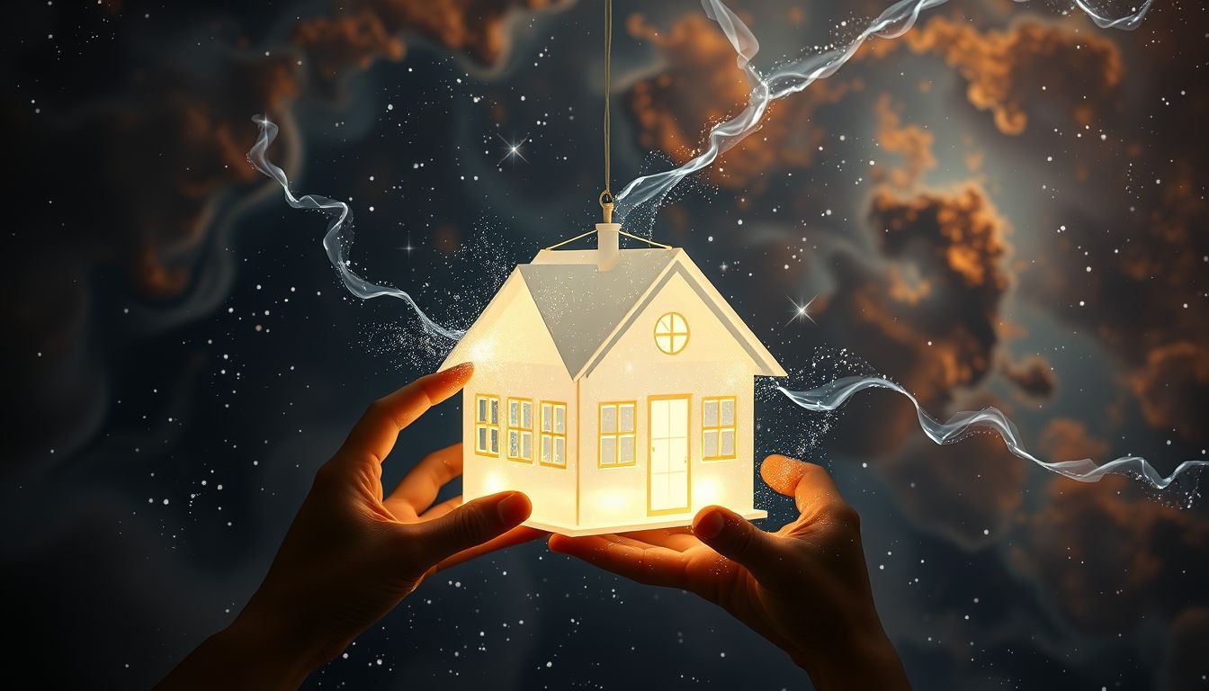 Het schoonmaken van een huisje symboliseert innerlijke zuivering en groei.