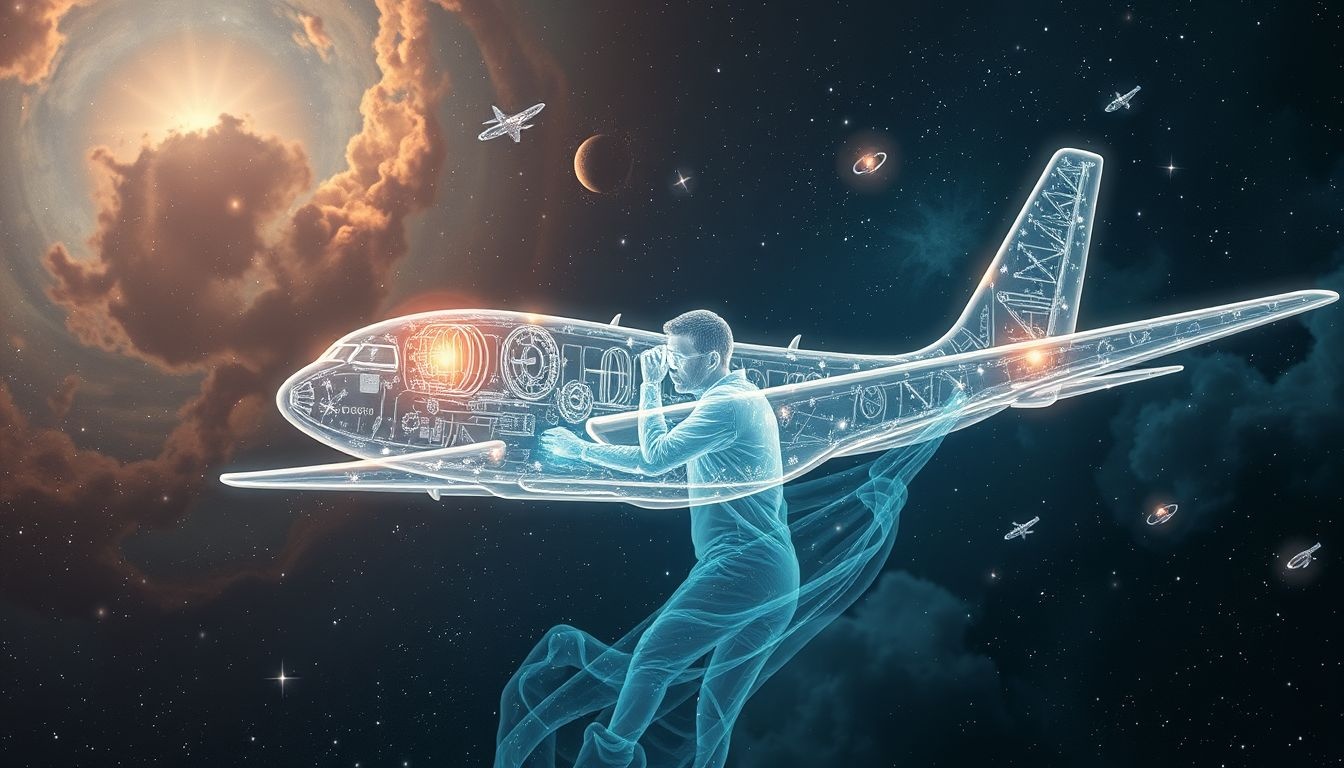 Een technicus die een vliegtuig onderhoudt symboliseert zorgvuldige voorbereiding.