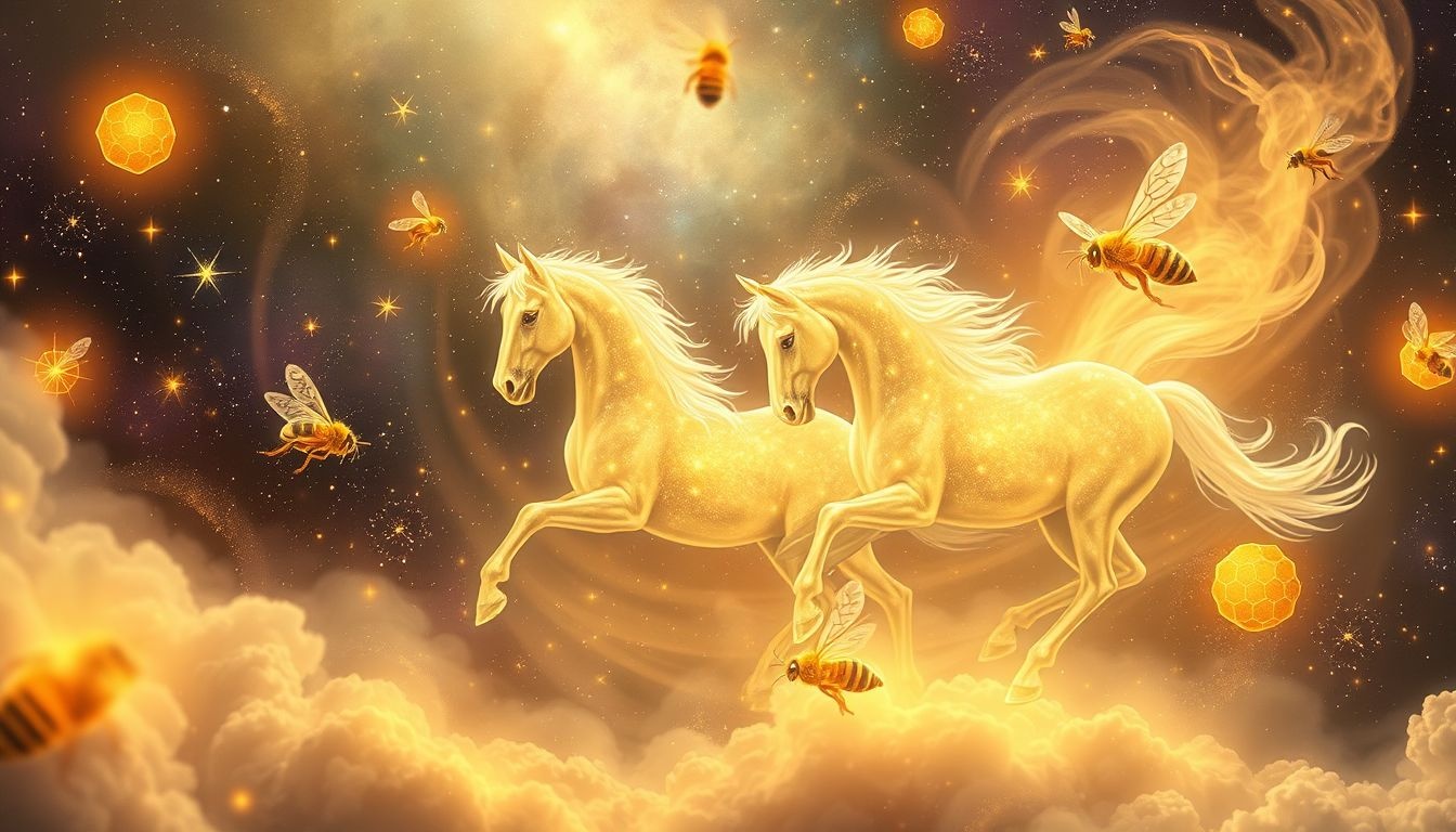 Paardenhoning in dromen symboliseert zoetheid en krachtige natuurlijke energie.