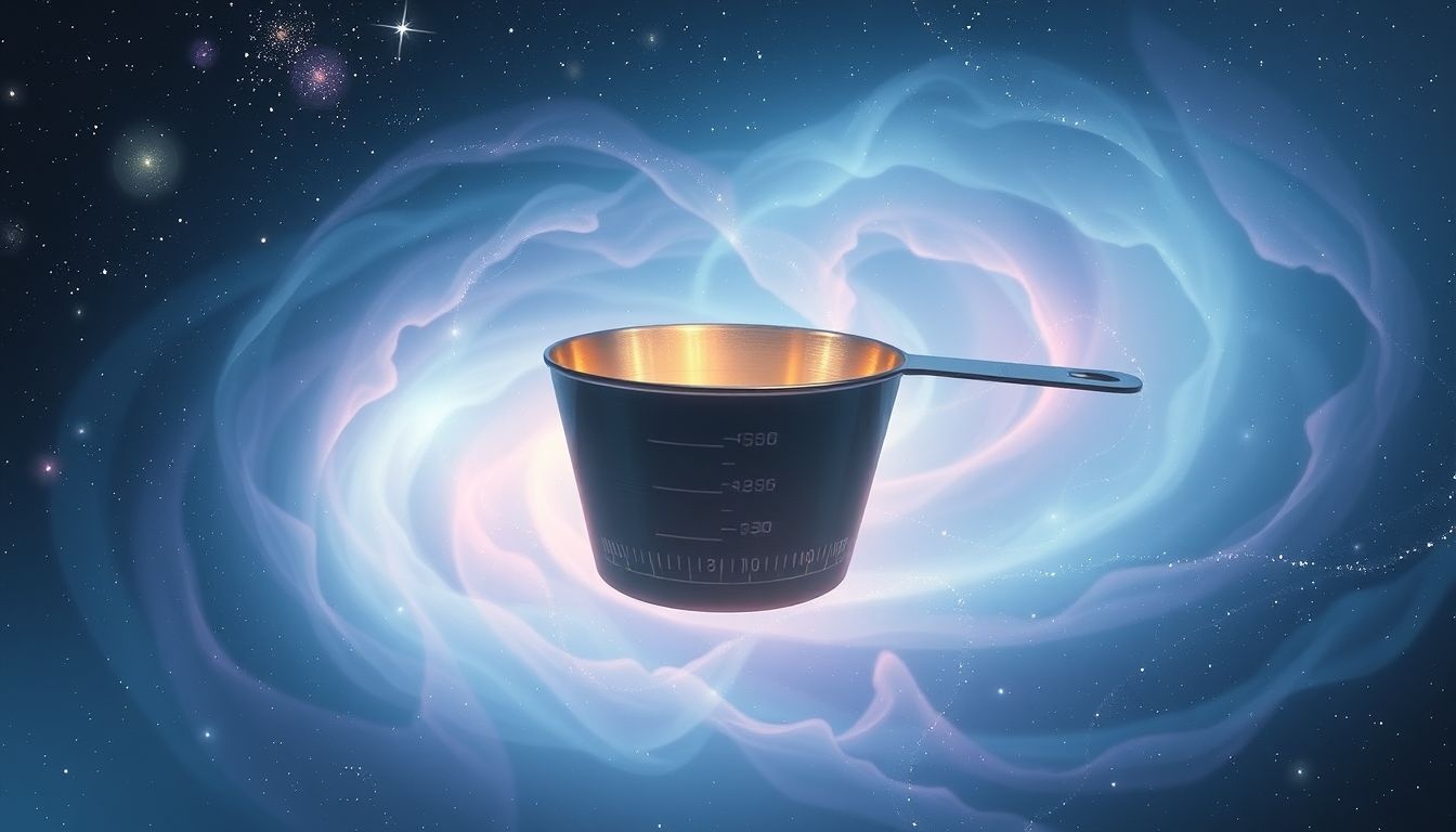 Een tinnen maatbeker droom symboliseert nauwkeurigheid en zelfreflectie.