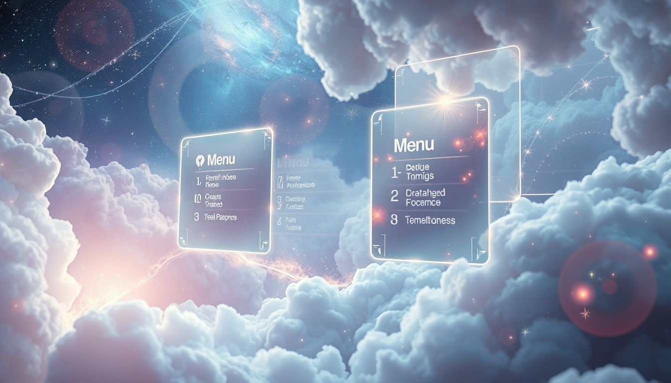 Een onleesbaar menu in dromen symboliseert onzekerheid over keuzes.
