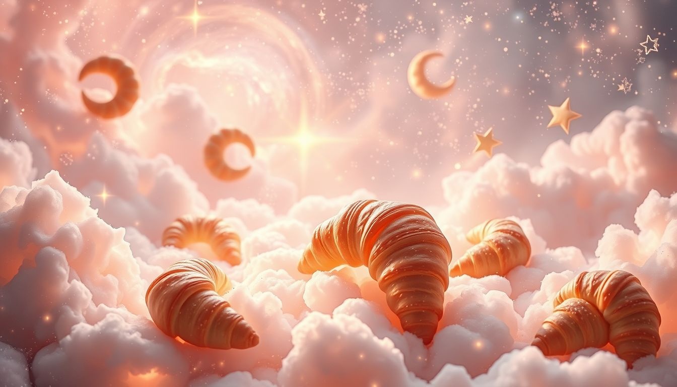 Dromen over croissants symboliseert nieuwe kansen en verfijnde smaken.