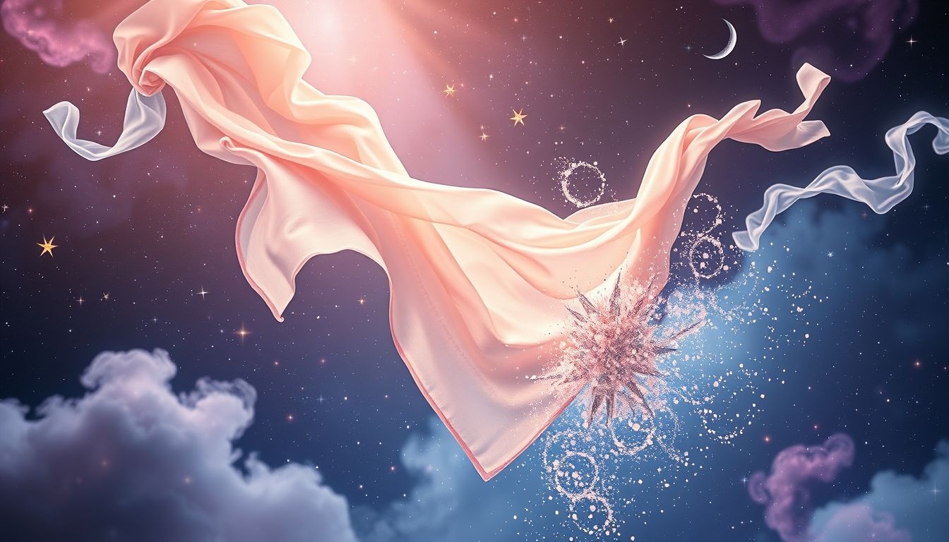 Het scheuren van een bandana symboliseert innerlijke strijd en loslaten.