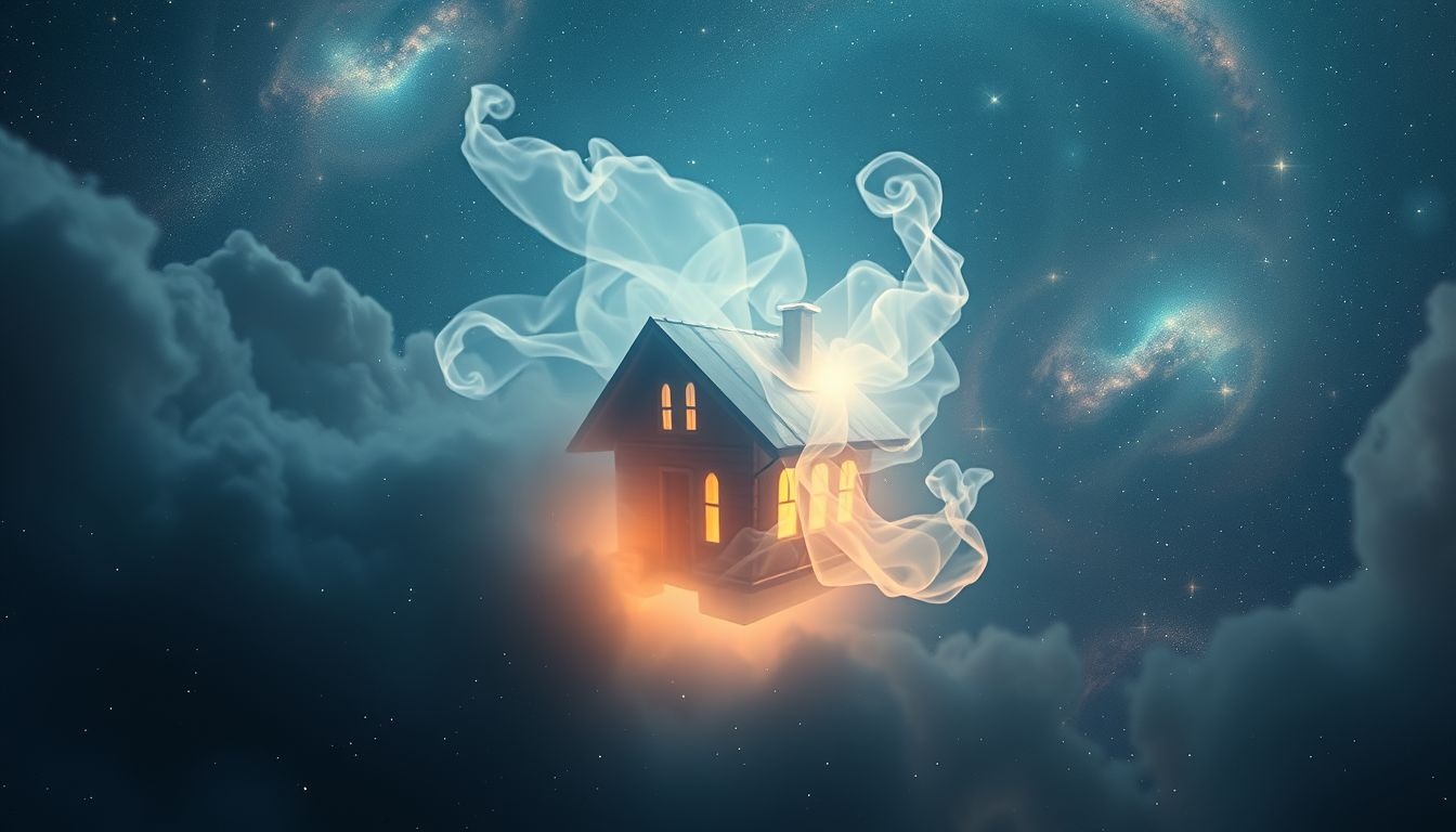 Een spook in huis symboliseert onopgeloste emoties en verborgen angsten.