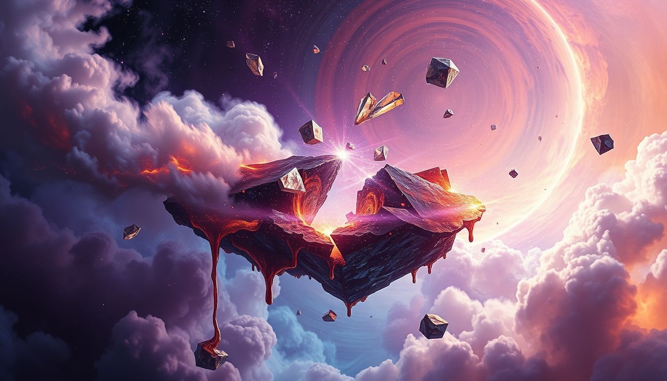 Een kapotte smelterij symboliseert innerlijke spanningen en transformatieproblemen.