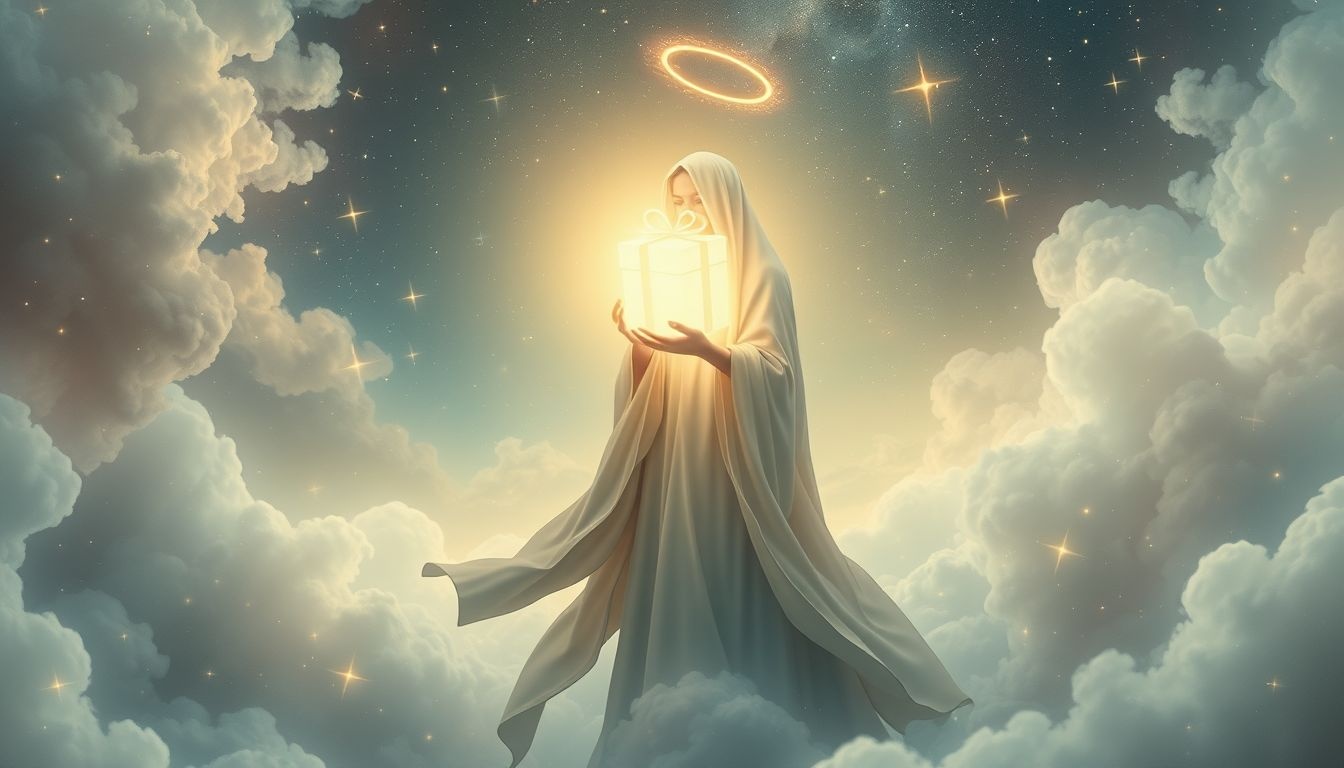 Een pastoor als geschenk symboliseert spirituele leiding en bescherming.
