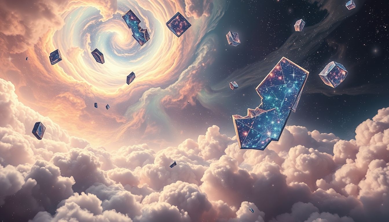 Een gebroken tegelvloer symboliseert vaak innerlijke kwetsbaarheid en chaos.