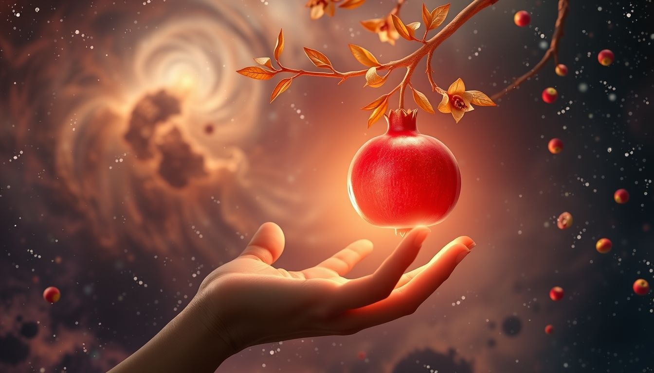 Dromen over granaatappels plukken symboliseert overvloed en vruchtbaarheid.