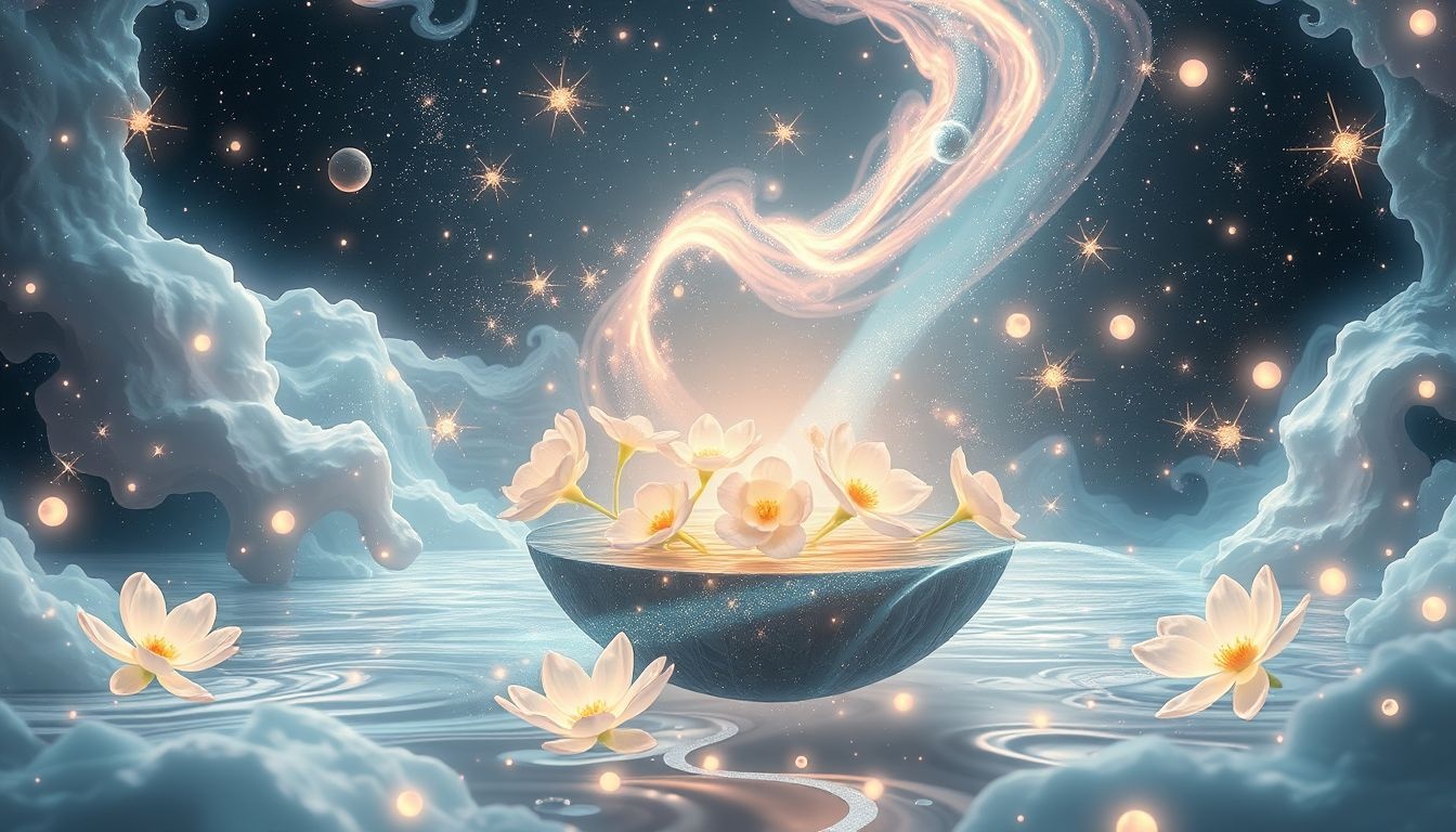 Een mooie omgeving in dromen symboliseert innerlijke rust en balans.