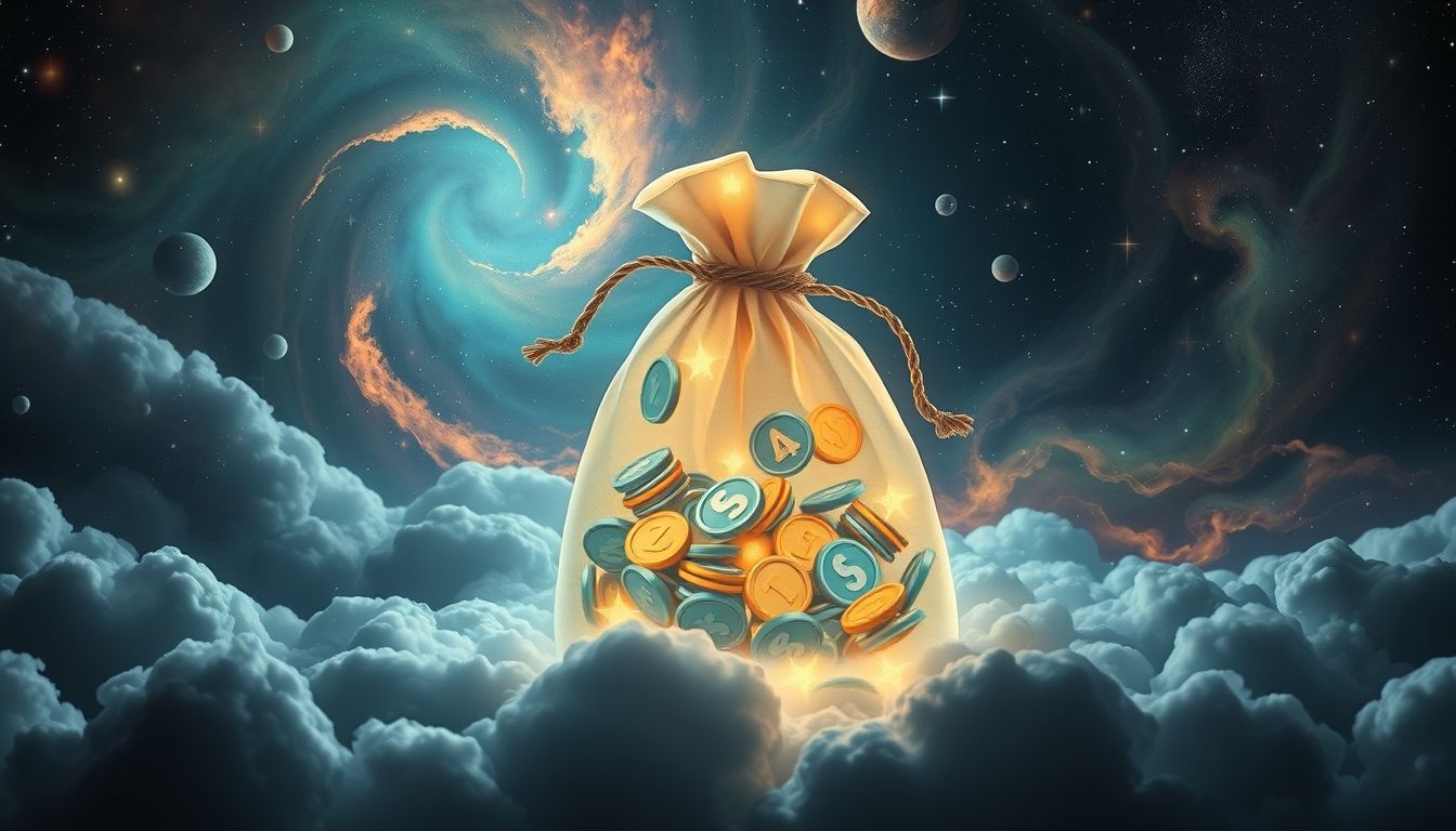 Een zak vol pandjeshuisjetons symboliseert onverwachte financiële kansen.