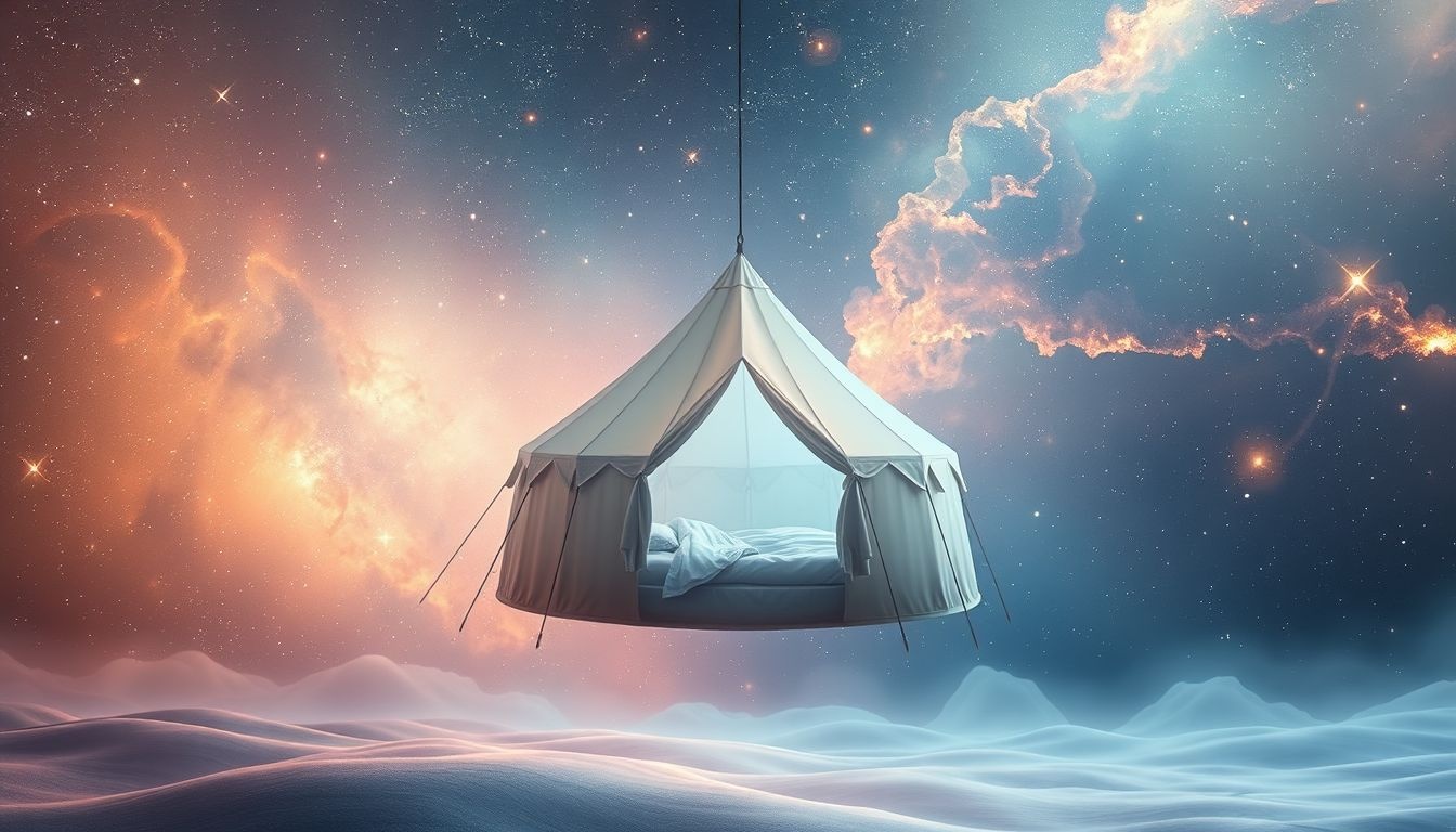 Dromen over tenten symboliseren vaak behoefte aan bescherming en rust.