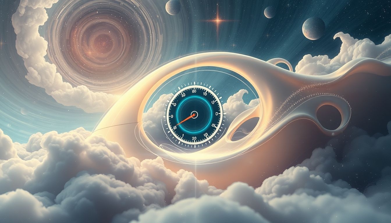 Een tachometer in onbekend voertuig symboliseert controleverlies in leven.