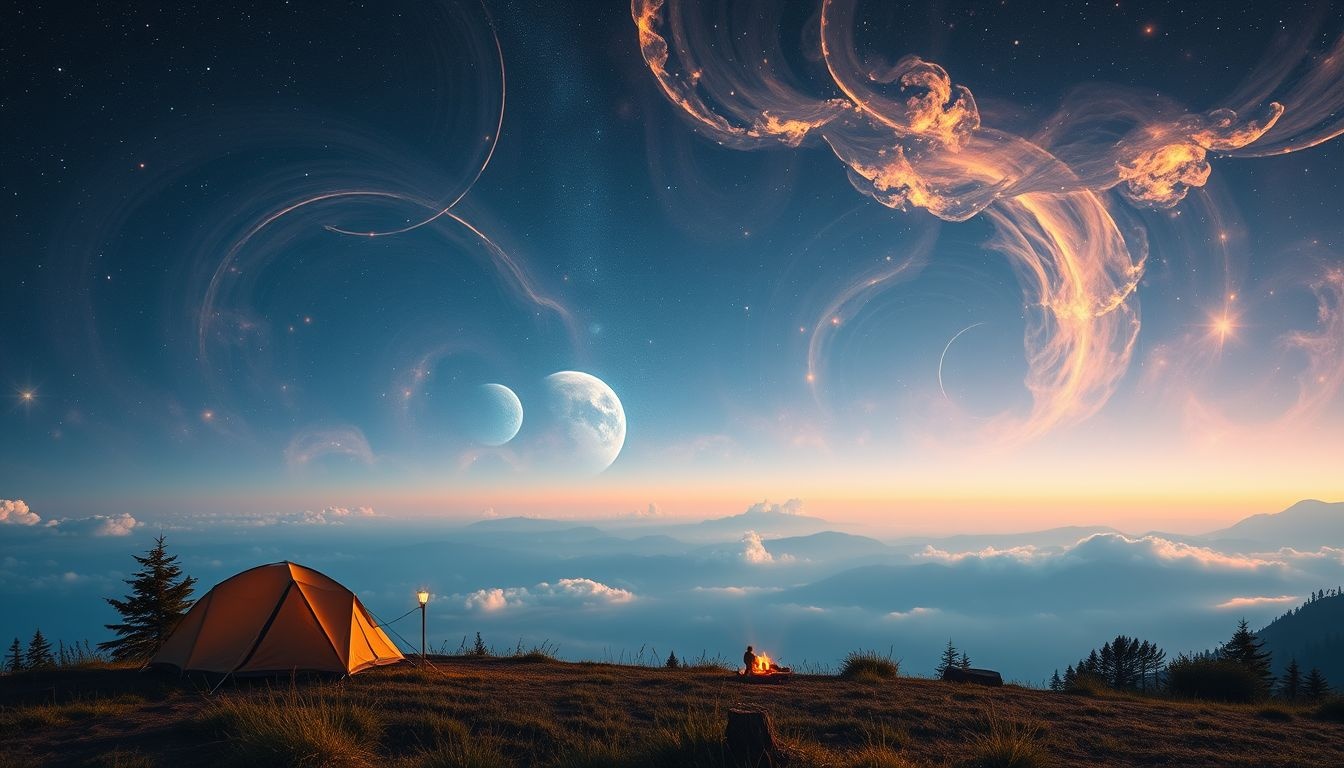 Droom 22 symboliseert vrijheid en innerlijke rust bij kamperen.