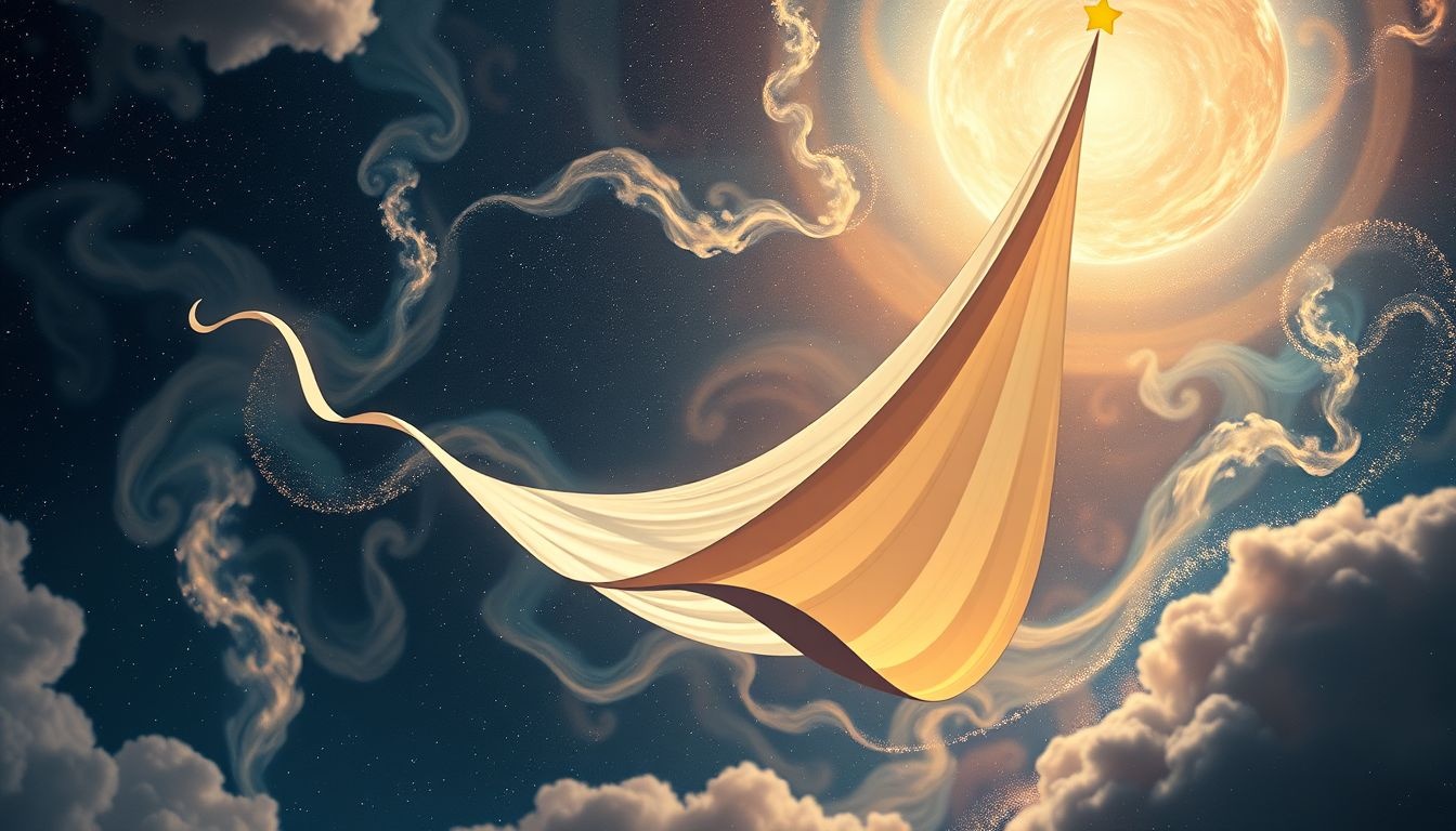 Zeilen met de wind in de rug symboliseert moeiteloze vooruitgang.