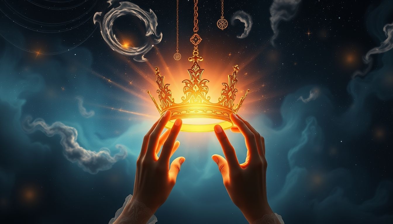 Het stelen van een kroon symboliseert verlangens naar macht en controle.