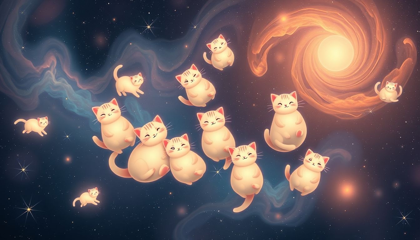 Een groep katten symboliseert sociale verbondenheid en intuïtieve kracht.