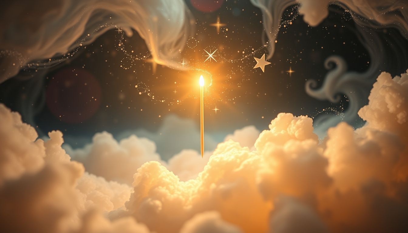 Een glimmende tandenstoker symboliseert zuiverheid en zelfzorg in dromen.