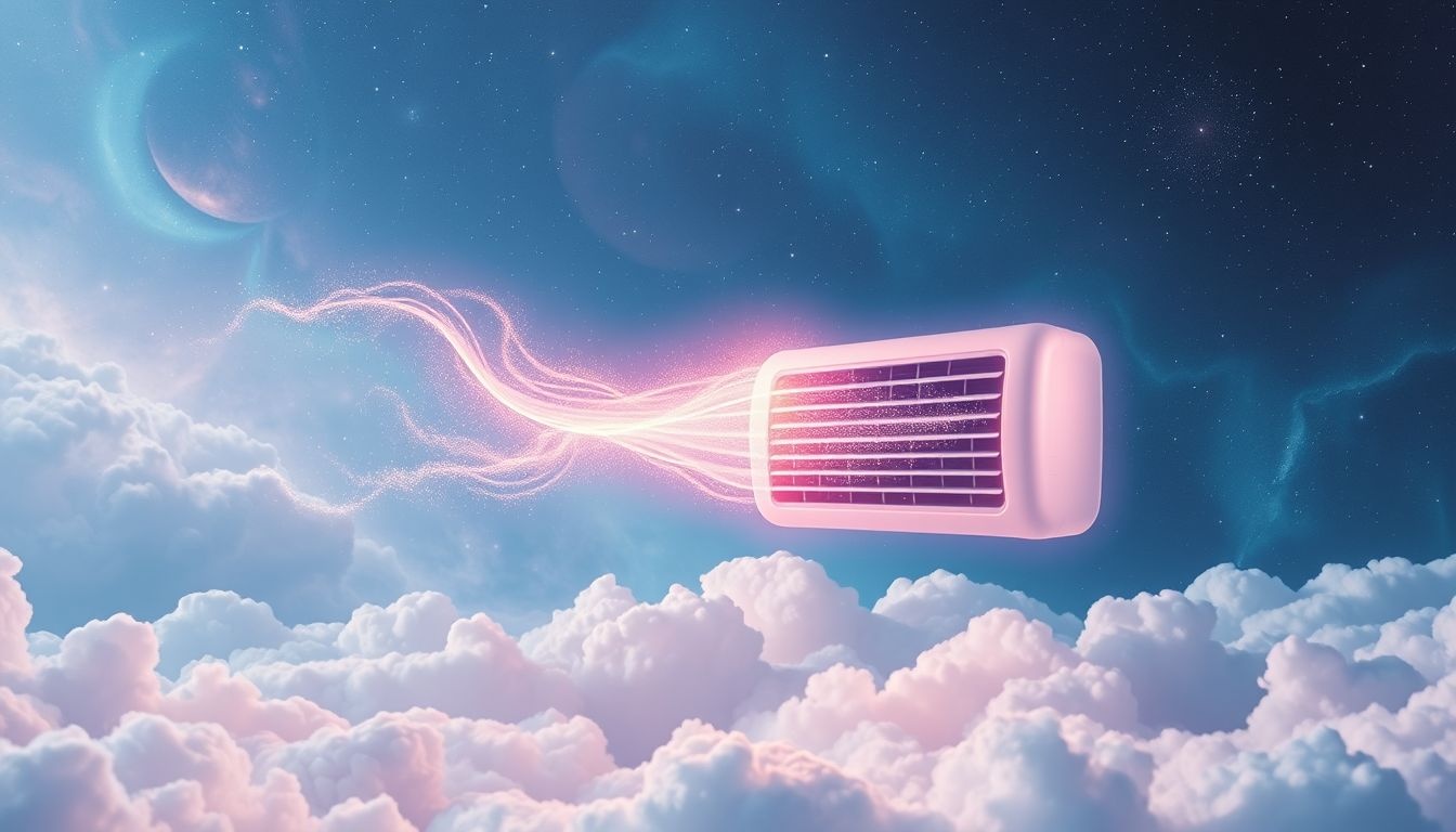 Een lawaai makende airconditioner symboliseert interne onrust.