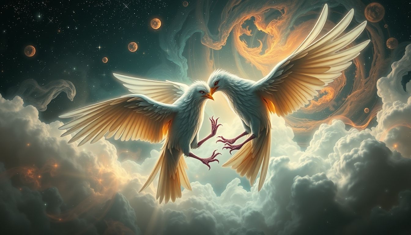 Een lokvogel die aanvalt symboliseert onverwachte confrontaties in dromen.