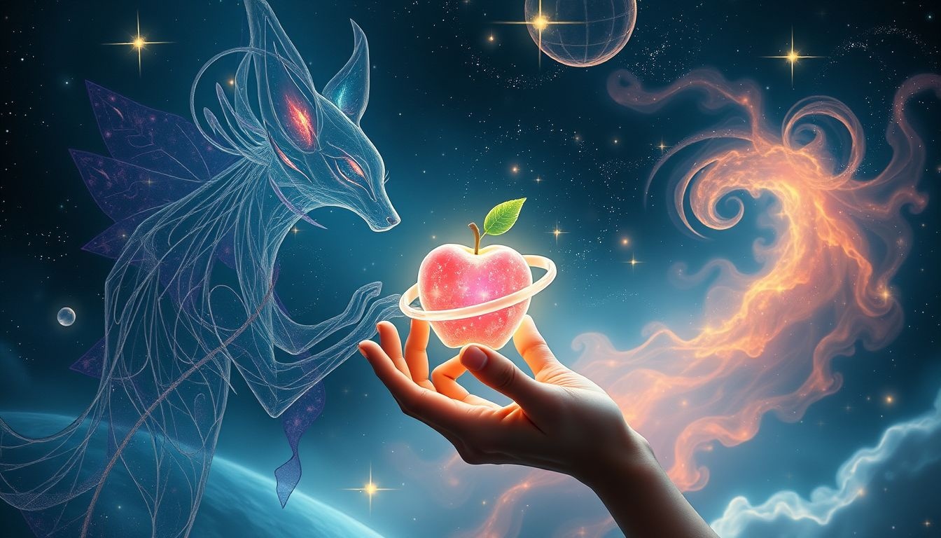 Dromen over appels delen met dieren symboliseert harmonie en vertrouwen.