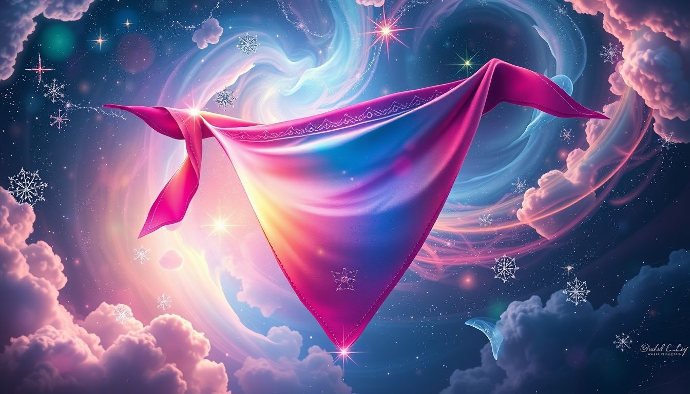 Een kleurveranderende bandana symboliseert innerlijke groei en verandering.