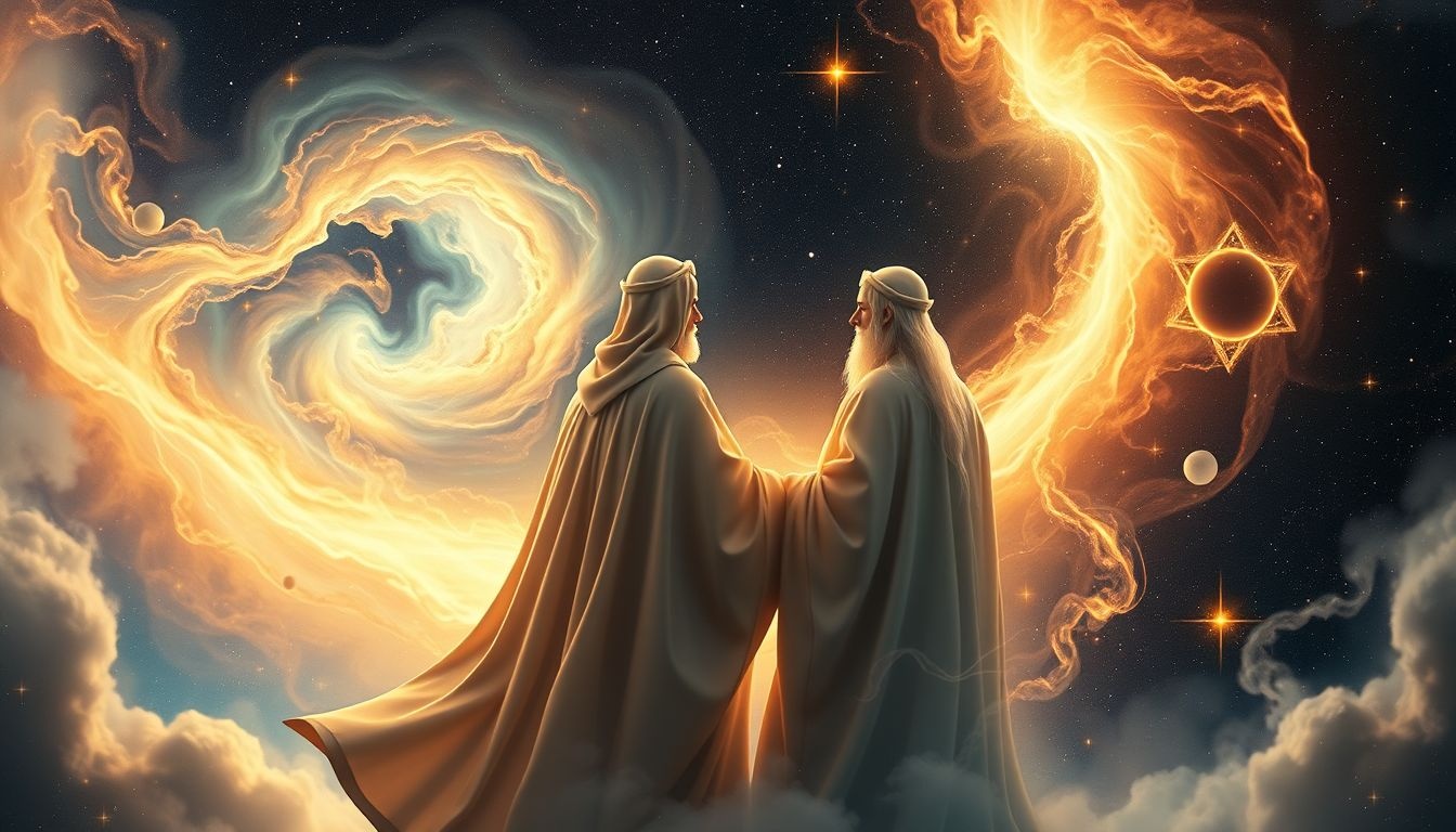 Een rabbi en imam samen symboliseren interreligieuze harmonie en begrip.
