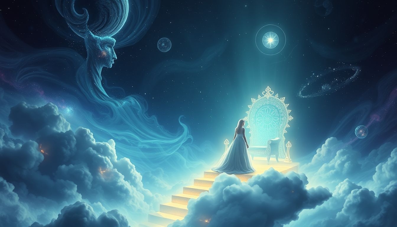 Afstand doen van de troon symboliseert loslaten van controle.