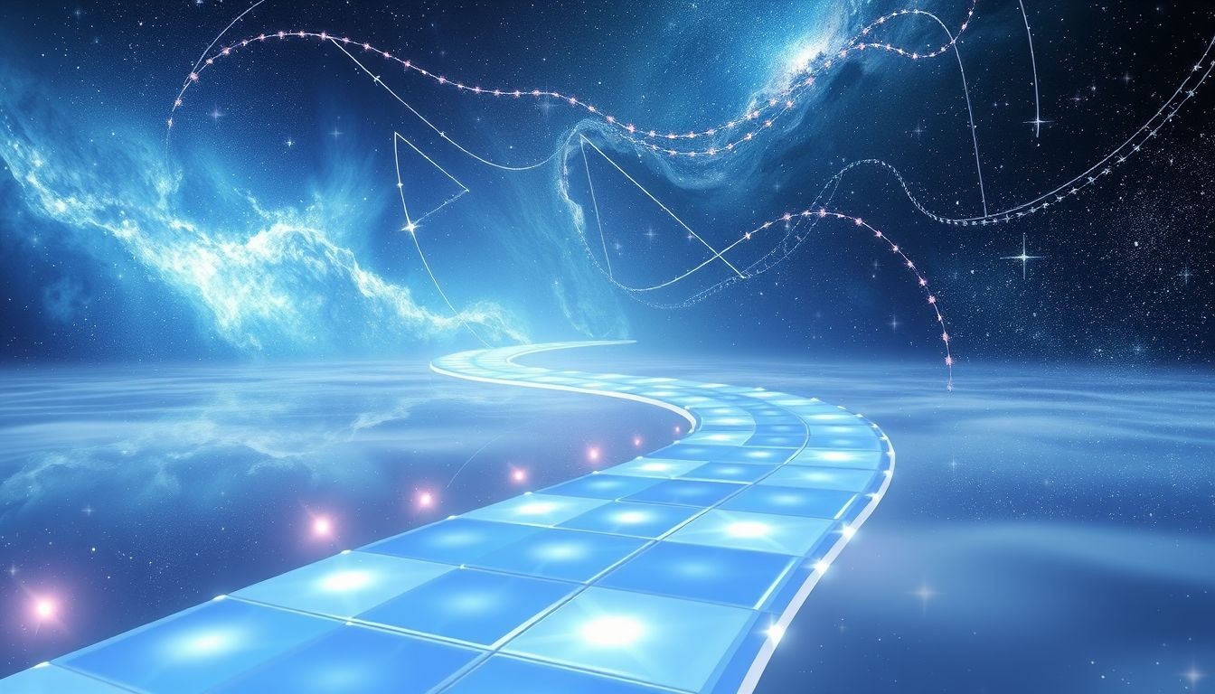 Een tegelweg in dromen symboliseert je levenspad en keuzes.