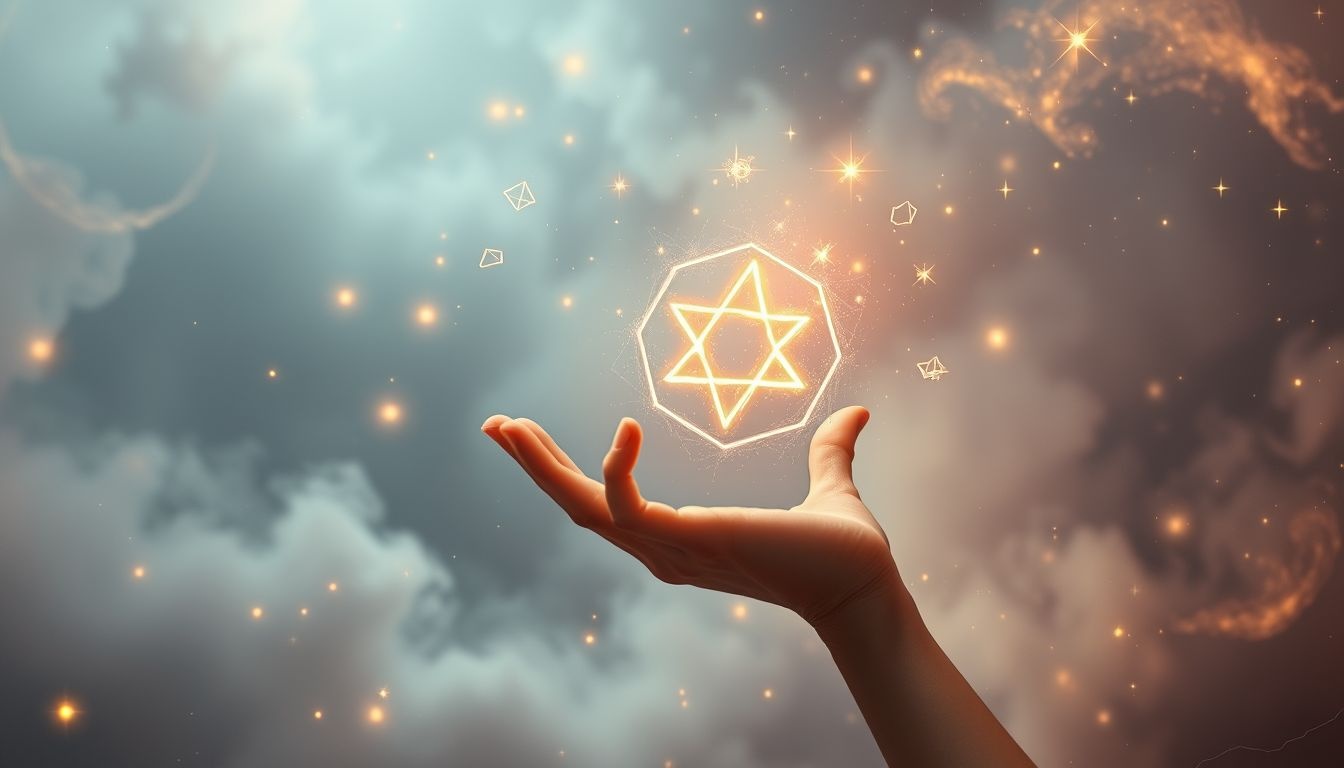 Het tekenen van een hexagram symboliseert innerlijke balans en spirituele groei.