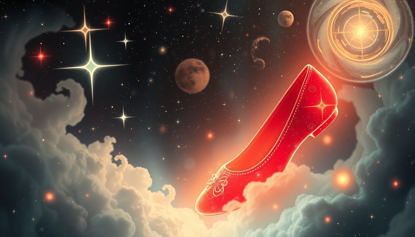 Rode schoenen symboliseren passie en zelfvertrouwen in dromen.