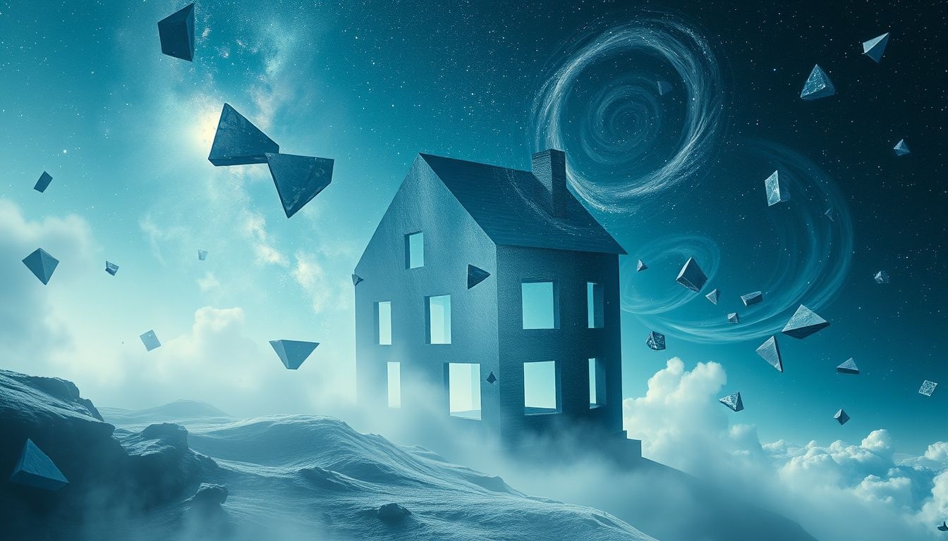 Het bekende onbekende huis symboliseert innerlijke tegenstrijdigheden en groei.