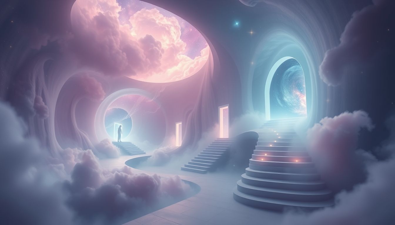 Verdwalen in handelsschoolgangen symboliseert onzekerheid over studiekeuzes.