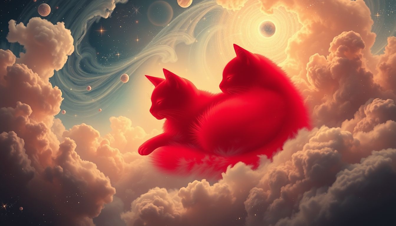 Een rode kat in dromen symboliseert passie en onverwachte veranderingen.