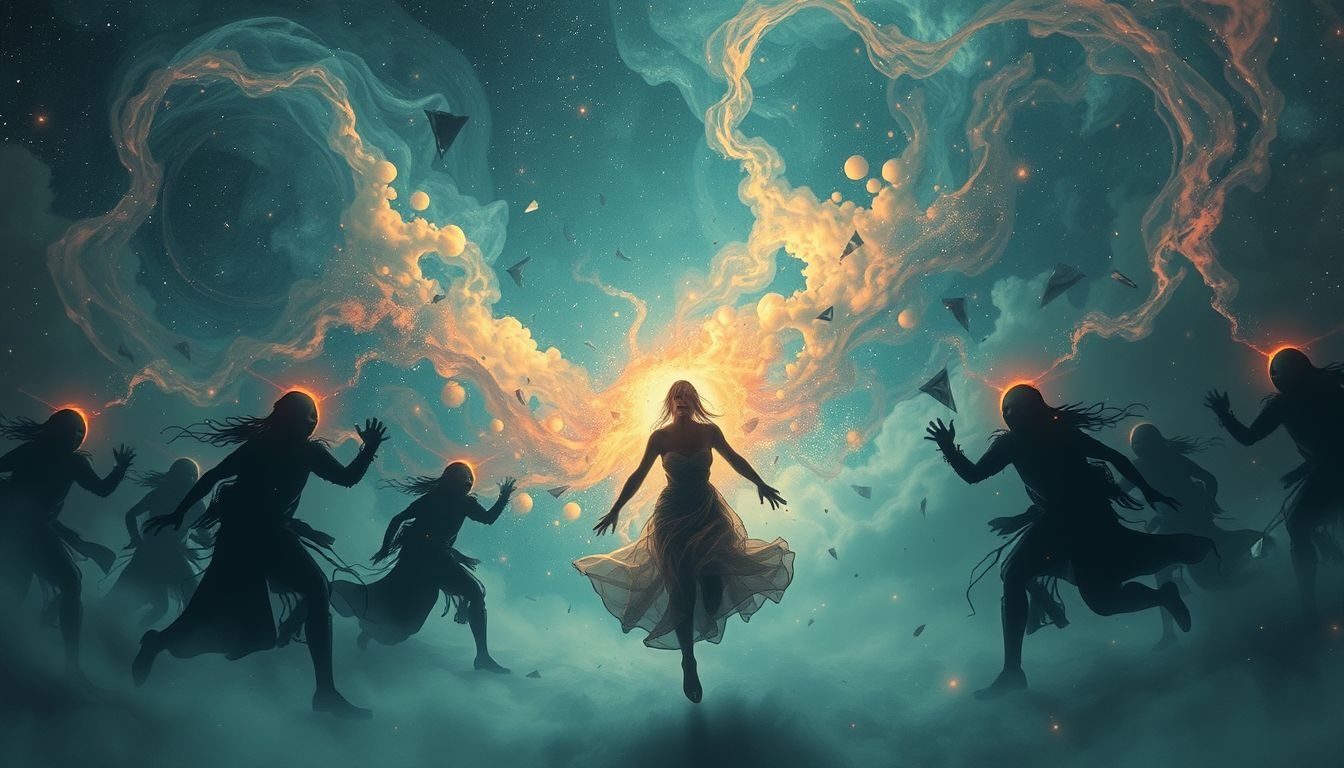 Achtervolgd worden door inwoners symboliseert innerlijke schuld en conflicten.