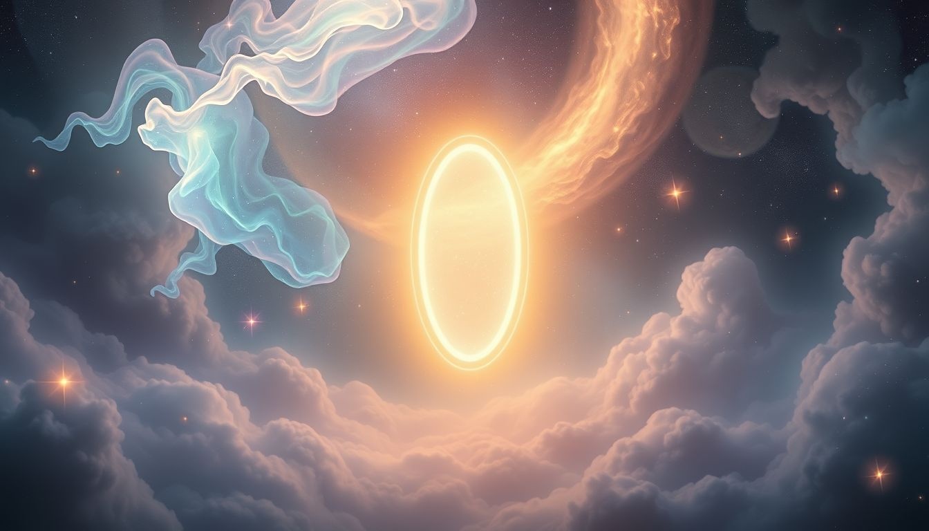 Een ellipsportaal symboliseert toegang tot nieuwe levensfasen.