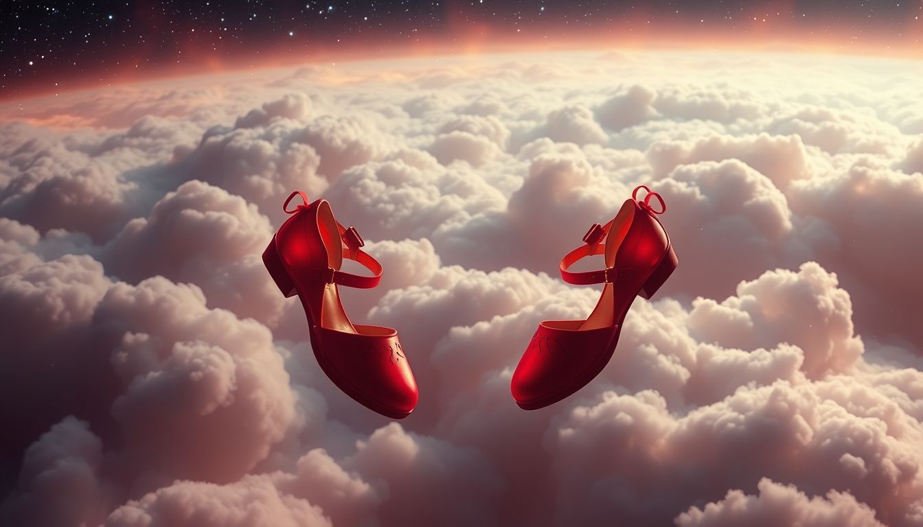 Rode loszittende schoenen symboliseren onzekerheid in je persoonlijke richting.