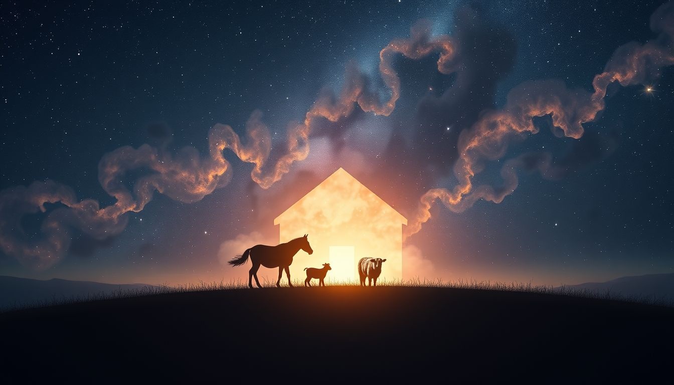 Dromen over ontsnapte boerderijdieren symboliseren vrije wil en verandering.